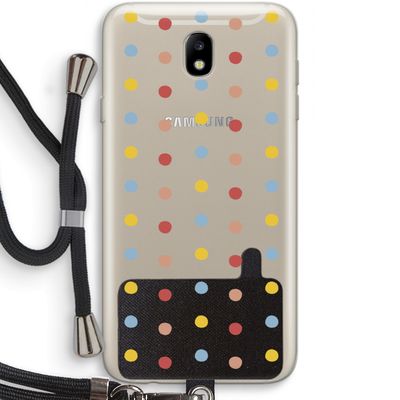 Bollen: Samsung Galaxy J7 (2017) Transparant Hoesje met koord