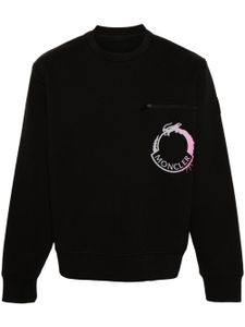 Moncler sweat épaules tombantes - Noir