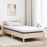 Matrassen Wit, Grijs 90 x 200 cm 100% polyester jacquard stof