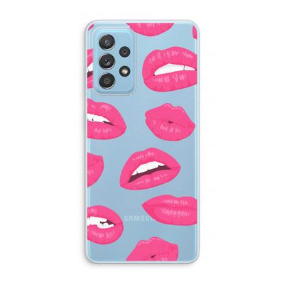 Bite my lip: Samsung Galaxy A73 Transparant Hoesje