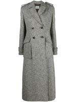 Durazzi Milano manteau en laine à boutonnière croisée - Gris