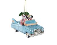 Auto glas l6.7b13.6h7.8 cm multi kerst Decoris - Decoris