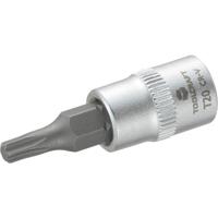 TOOLCRAFT T20 816082 T-profiel Dopsleutel-bitinzet T 20 1/4 (6.3 mm) - thumbnail