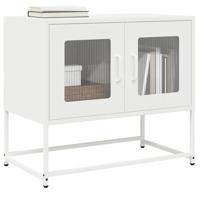 Tv-meubel 68x39x60,5 cm koudgewalst staal wit