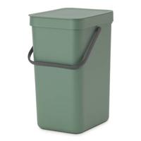 Brabantia Sort & Go Afvalemmer / Opberger 12 L - Groen - thumbnail