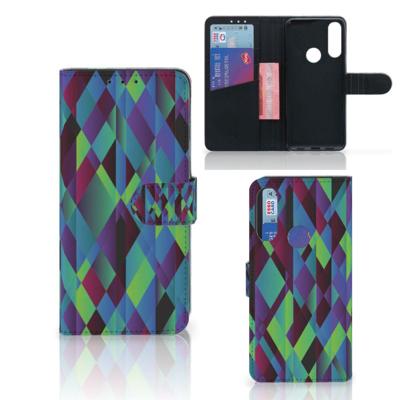 Alcatel 1S 2020 | Book Case | Abstract Green Blue