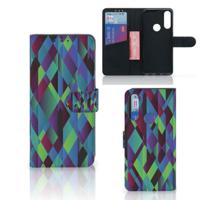 Alcatel 1S 2020 | Book Case | Abstract Green Blue