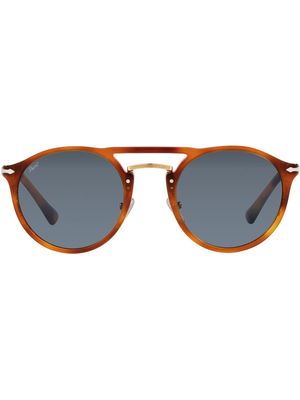Persol lunettes de soleil à monture aviateur - Marron