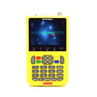 iBRAVEBOX V8 Finder Digital Satellite Signal Finder Meter 3.5 Inch LCD Colour Screen Support DVB Compliant & Live FTA (Yellow)