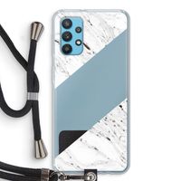 Biggest stripe: Samsung Galaxy A32 4G Transparant Hoesje met koord