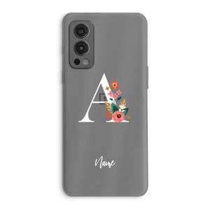 Pink Bouquet: OnePlus Nord 2 5G Transparant Hoesje
