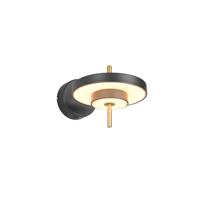 Trio Moderne wandlampKeaton zwart met goud - 240270180