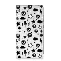 Mobiel BookCase Samsung Galaxy A52 Silver Punk