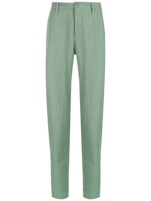 Osklen pantalon de costume Fluid en lin - Vert