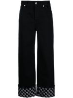 Alexander Wang crystal-embellished mid-rise straight-leg jeans - Noir - thumbnail