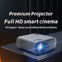 Fabrieksverkoop A70 LED Projector Sisäänrakennettu kaiutin WIFI-projector Keystone-correctie Handmatige focus 1080P (1920x1080) 3000 lm Android 9.0 Compatibel met: iOS en Android HDMI USB miniinthebox - thumbnail