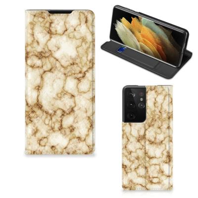 Samsung Galaxy S21 Ultra | Standcase | Marmer Goud