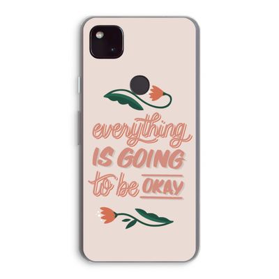 Optimistic flower girl: Google Pixel 4a 5G Transparant Hoesje