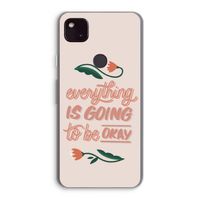 Optimistic flower girl: Google Pixel 4a 5G Transparant Hoesje