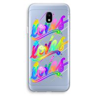 Loves: Samsung Galaxy J3 (2017) Transparant Hoesje