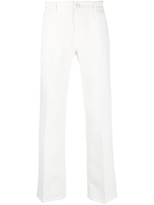 Courrèges pantalon de costume bootcut en serge - Blanc