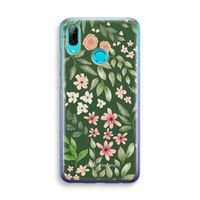 Botanical green sweet flower heaven: Huawei P Smart (2019) Transparant Hoesje