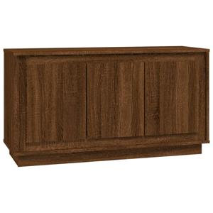 The Living Store Dressoir Basic - Bruineiken - 102 x 35 x 55 cm