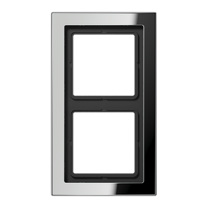 Jung LS Design Afdekraam Glanzend Chroom 2-voudig