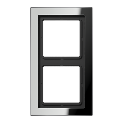 Jung LS Design Afdekraam Glanzend Chroom 2-voudig