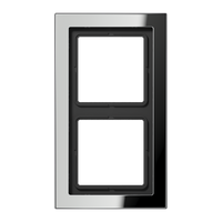 Jung LS Design Afdekraam Glanzend Chroom 2-voudig