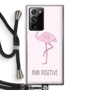Pink positive: Samsung Galaxy Note 20 Ultra / Note 20 Ultra 5G Transparant Hoesje met koord