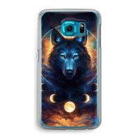 Wolf Dreamcatcher: Samsung Galaxy S6 Transparant Hoesje - thumbnail