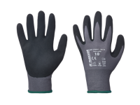PARKSIDE Latex werkhandschoenen (Zwart/groen, 10)