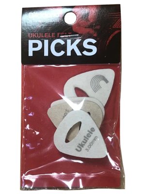 D&apos;Addario Ukulele Felt Picks - 4 pack