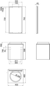 Emco Asis Gasten-wastafel Set 06 Zwart