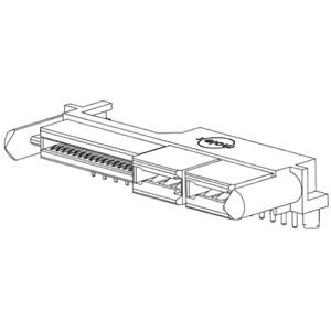 Molex 459844422 Female behuizing (board) Inhoud: 1 stuk(s) Tray