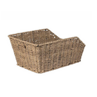 Basil cento rattan look - fietsmand - achterop - lichtbruin