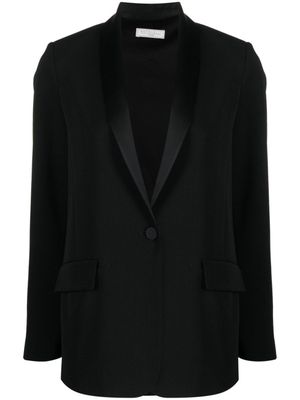 Antonelli blazer boutonné à col châle - Noir