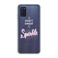Sparkle quote: Samsung Galaxy A03s Transparant Hoesje