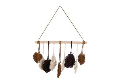 Wandversiering Leaf stof 63x2x87cm