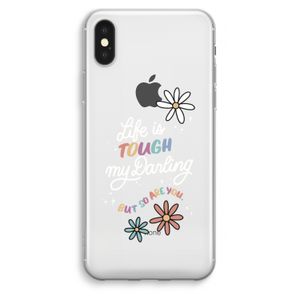 Tough Life: iPhone XS Max Transparant Hoesje