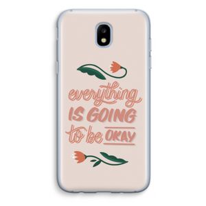 Optimistic flower girl: Samsung Galaxy J5 (2017) Transparant Hoesje