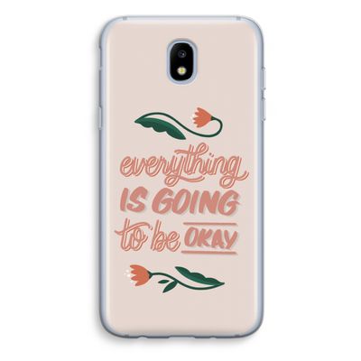 Optimistic flower girl: Samsung Galaxy J5 (2017) Transparant Hoesje