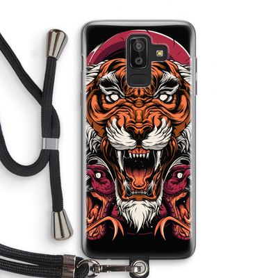 Tiger and Rattlesnakes: Samsung Galaxy J8 (2018) Transparant Hoesje met koord
