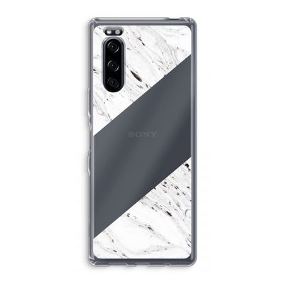 Biggest stripe: Sony Xperia 5 Transparant Hoesje