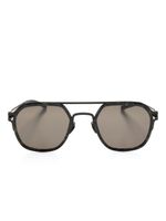 Mykita lunettes de soleil Leeland à monture pilote - Noir