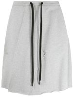 JORDANLUCA short de sport en coton à patch logo - Gris