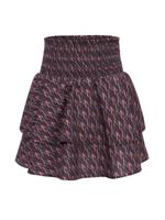 LOOXS 10sixteen winter smock skort meisjes - bordeaux rood/roze - camouflage