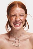 Verzilverde halsketting met hart Zalio - BLACK - U