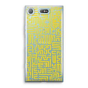 Majorelle Blue Print: Sony Xperia XZ1 Compact Transparant Hoesje